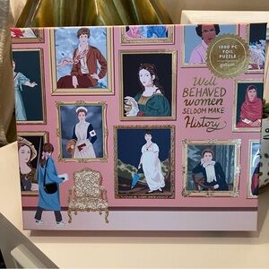 Galison Herstory Museum 1000 Piece Foil Jigsaw Puzzle